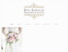 Tablet Screenshot of 5thavenueweddings.com